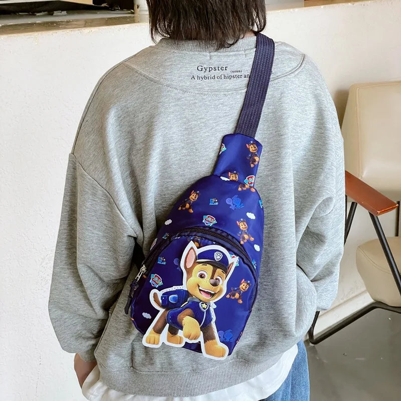Paw Patrol Kawaii Children's Chest Bag Cute Cartoon Crossbody Bag Fashion Travel Satchel Portable Handbags Purse Backpacks Gifts