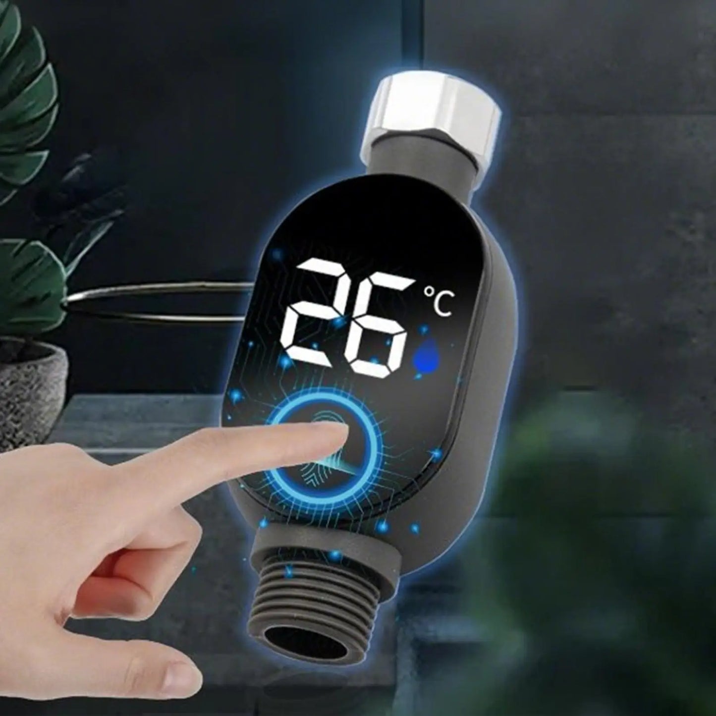Shower Temperature Gauge Led Digital Display Baby Bath Water Temperature Gauge Waterproof Smart Monitor For Bath Bathroom