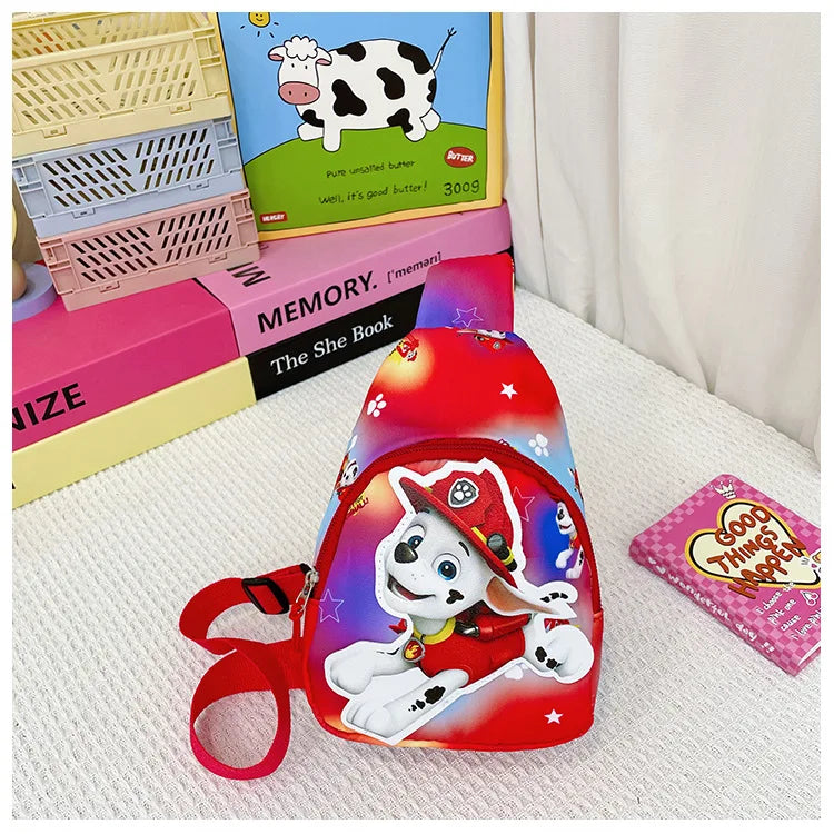 Paw Patrol Kawaii Children's Chest Bag Cute Cartoon Crossbody Bag Fashion Travel Satchel Portable Handbags Purse Backpacks Gifts