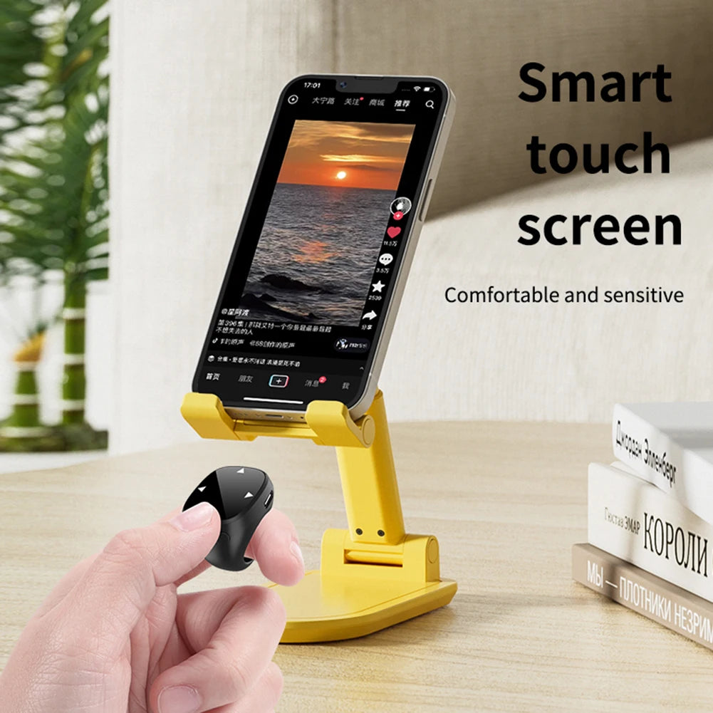 For TikTok Scrolling Ring Bluetooth 5.3 Fingertip Wireless Remote Control Video Scrolling Remote Control Ring for iOS Android