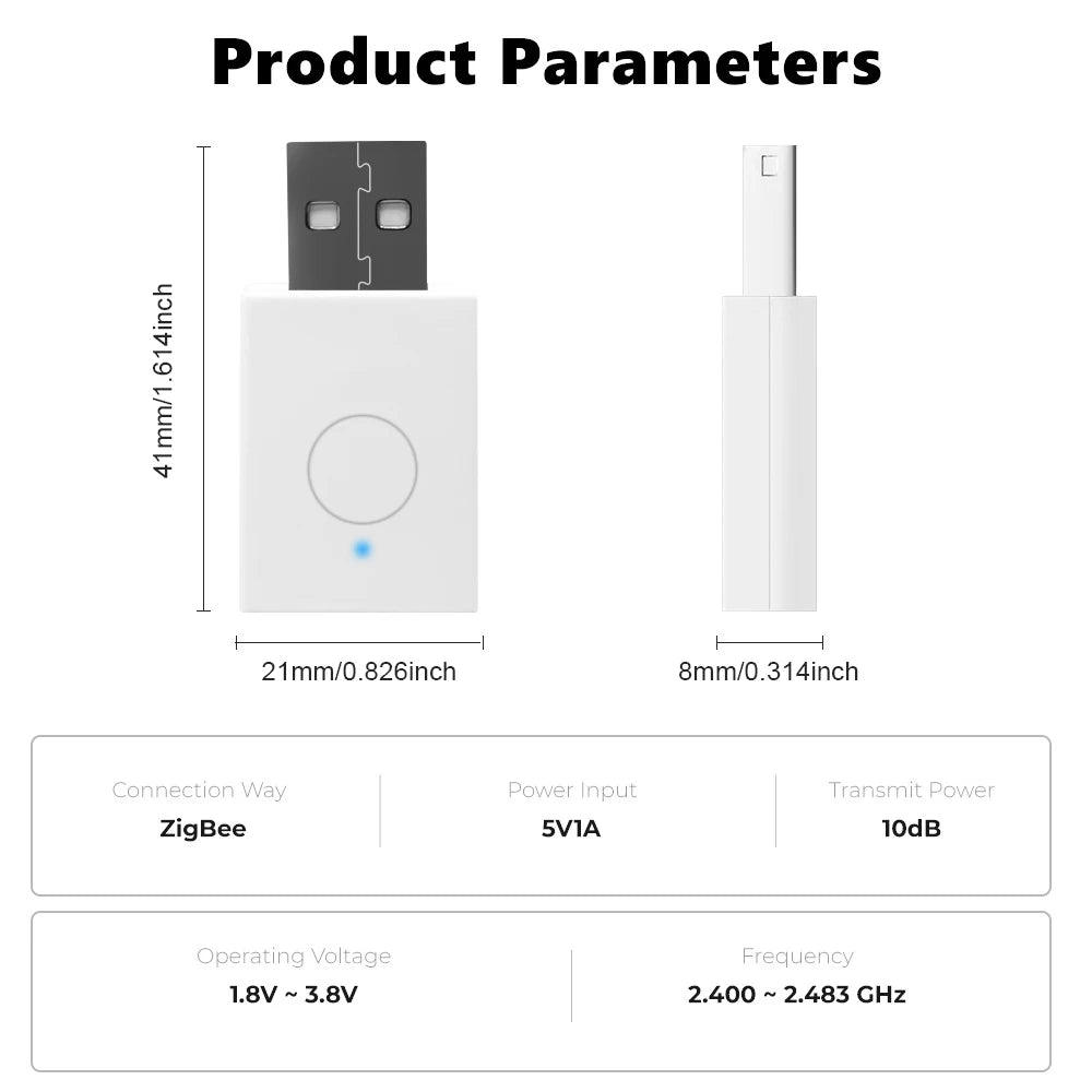 Tuya ZigBee Signal Repeater USB Signal Amplifier Extender ZigBee Gateway Smart Home Devices Smart Automation For Smart Life New