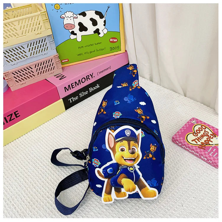 Paw Patrol Kawaii Children's Chest Bag Cute Cartoon Crossbody Bag Fashion Travel Satchel Portable Handbags Purse Backpacks Gifts