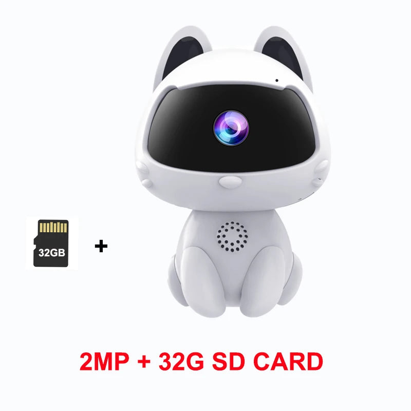 WiFi Surveillance Camera Indoor Home Security Baby Monitor V380 HD Smart Cat Wireless Camera Automatic Tracking Two-way Audio