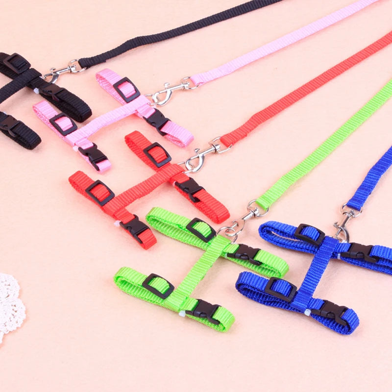 Cat leash I-shaped special dog leash for going out is firm and safe paper jam chest and back pet supplies