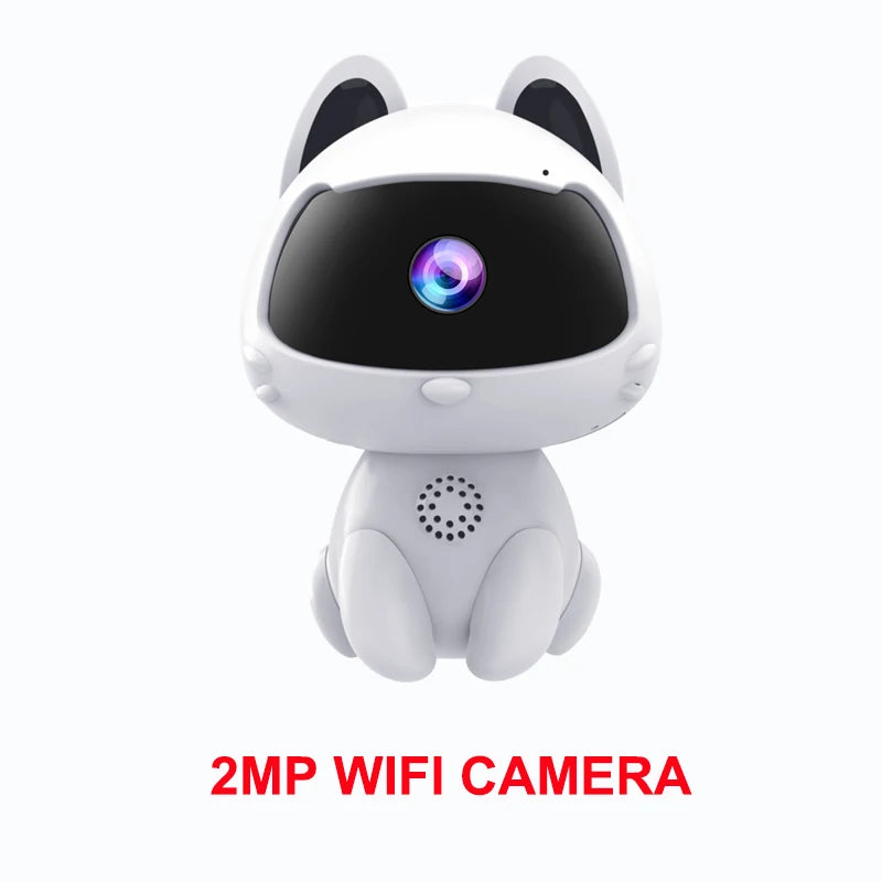WiFi Surveillance Camera Indoor Home Security Baby Monitor V380 HD Smart Cat Wireless Camera Automatic Tracking Two-way Audio