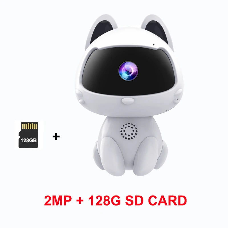WiFi Surveillance Camera Indoor Home Security Baby Monitor V380 HD Smart Cat Wireless Camera Automatic Tracking Two-way Audio