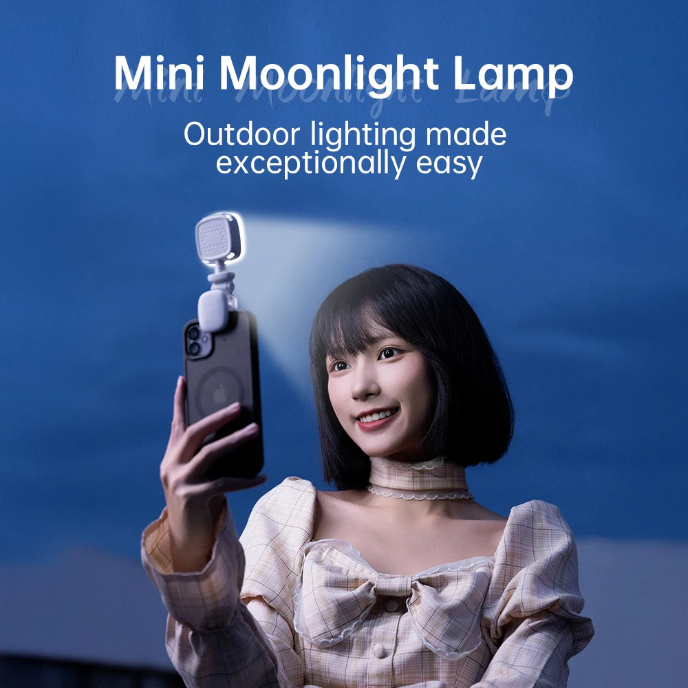 Portable LED Selfie Light Camera Mini Fill Light Rechargeable Phone Night Lights USB Clamp Lamp For Laptop Tablet TikTok Video