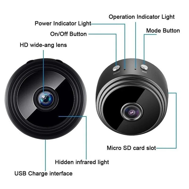 1080P HD Wifi Mini A9 Camera Surveillance Cameras Sensor Camcorder Web Video Smart Home Safety Wireless Security Camera